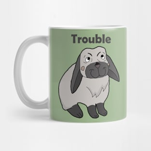 cute rabbit trouble Mug